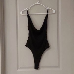 Backless Cowl Bodysuit